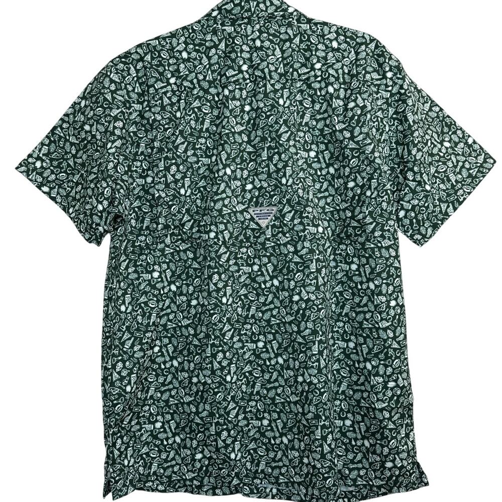 NWT Columbia Michigan State Spartans Super Slack Tide Omni Shade Shirt Mens Sz M - Picture 7 of 9